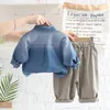 Set di abbigliamento Autunno Vestiti per bambini Giacca di jeans Pantaloni 2 pezzi Tuta sportiva per bambini Tuta a maniche lunghe Ragazzo per 1-5 anni