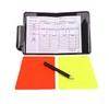 Kit d'arbitre de carte de football de football Avertissement de volley-ball Rouge Jaune Drapeau de pénalité Feuilles de livre de score Crayon Autres articles de sport Équipement Acc6436728