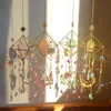 Diamond Prismen Sun Catcher Kristall Wind Glockenspiel Rainbow R Hexagon Mondkugeln Anhänger für Vorhänge Kronleuchter Garten Dekor 231227