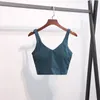 Ll Gymkläder Kvinnor underkläder Yoga Bh Tank Topps Lätt stöd Sport Bh Fitness Lingerie Breattable Workout Brassiere U Back Sexig Vest med avtagbar koppar BH -uppsättning