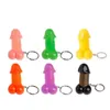 Creative Funny Penis Keychain Multi Spring Keyring Lovers Homens Mulheres Branquear presentes Y0306303A