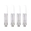 USA Stock White Tip Th210 Atomizer 0,8 ml engångs 510 Tank keramisk spole för tjock oljepatronglasvagnar Press Tips M6T Fit M3 Batteri