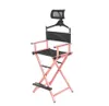 Aluminiowy makijaż makijażowy dyrektor artystyczny 039s krzesło w Regulated Head Red Rose Gold Portable Professional Camp Furniture 5016307