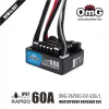 OMG-RAPIDO-DR 60A ESC Regolatore di velocità elettronico spazzolato impermeabile con 6V/3A BEC per parti di auto RC 1:10