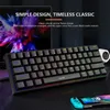 K620 Mini Gaming Mechanical Keyboard 61 Keys RGB Swap Typec Wired PBT KeyCaps 60% Ergonomics Keyboards 231228