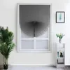 Curtain Grey Pleated Blinds Non-Woven Half Blackout Window Decoration Multipurpose Balcony Shades Self-Adhesive For Coffee Office