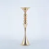 8 PCS Gold Flower Vase 26,4 pouces centres de mariage Fleurs Événement de stand Party Road Lead Home Decoration