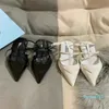 Sandalias de verano para mujer, sandalias elegantes planas con tirantes en la espalda, zapatos de cuero para mujer, zapatos de tacón con talón descubierto, calzado de lujo para mujer, vestido de boda para fiesta sanalies