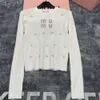 5A刺繍セーターMIUビーズプルオーバーコートデザイナーセーターニットトップラグジュアリーレディース服ダイヤモンドカジュアルシャツラウンドネックパーカー