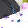 Pendant Necklaces CMJ9940 Trendy Glass Collection Human Pet Ashes Hair Flower Holder Keepsake Cremation Jewelry Urn Necklace