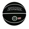 WADE 7# Black PU Moisture Absorbing Suede Leather Basketball Original ball for Adult for Indoor/outdoor 231227