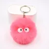 Porte-clés 6cm pompons fausse fourrure Poms boules porte-clés moelleux pompon porte-clés pour accessoires de sac