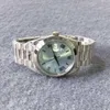 Z luksusowymi zegarkami II Platinum 41 mm Ice Blue Concentric Roman Dial 218206 Automatyczna moda na rękę