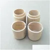 Opbergdozen Bakken Houten kist Ronde cilinder Oliefles Verpakking voor cadeau/sieraden/cosmetica/vloeistoffles/essentieel 3,5 x 8,5 cm Lx016 Dhdlt