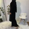 Etniska kläder 2024 Tvådel Muslim Set Dress Women Kaftan Turkiet Long Pant Suits Eid Caftan Marocain Abaya Khimar Hijab Islam kläder
