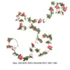 Dekorativa blommor konstgjorda krans bröllop ceremoni dekor rose vinrankor arch chritmas blomma girland dekorationer pvc simulering falsk