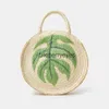 Shoulder Bags Fashionable tree circular straw handbag casual women's handmade summer beach bag mini Bali walletblieberryeyes