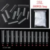 XXXL No C Curve Square Nail Tips 500PCS Clair 3XL Long Acrylique Faux Ongles 231227