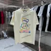 Xinxinbuy 2024 Men Designer Tee Tシャツリトルベアレタープリント1854クルーネックショートスリーブコットン女性ブラックホワイトS-3XL