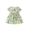 Robes de fille Enfants Filles Enfant En Bas Âge Bébé À Manches Courtes Floral Papillon Imprimé Robe D'été Plage Princesse Robe Vêtements Décontractés Robe