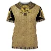 T-shirts pour hommes Summer Ancient Egypt 3D Imprimer T-shirts Streetwear Hommes Femmes Mode surdimensionnée Chemise à manches courtes Enfants Tees Tops Vêtements