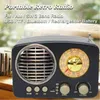 Bluetooth Drinkbare Retro Radio Draadloze HIFI Luidspreker Stereo Headset FM AM SW USB AUX TF-kaart MP3 Multimedia Klassieke ontvanger 231228