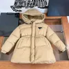 Designerclothes Designer Cotton Jacket Cotton Child Inverno Abbigliamento Dimensioni 110-160 cm Outwear a medio lungo per bambini abiti da bambina