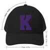 Bollmössor Alfabetet Purple K Sports Letter Baseball Cap Cosplay Beach Hat Mountaineering Mens Hatts Women's