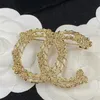 2023 c18k vergulde lotus broche met strass versiering mode nobele broche luxe broche designer sieraden hoogwaardige la276l