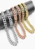 Dog Collars Leashes Cuban Necklace Paved Rhinestones 125mm Width Chain Hip Hop Jewelry Gold Color Stainless Steel Material CZ C5960532
