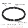 Strand 2023 Trendy Mannen Steen Armband 4mm Natuurlijke Lava/Hematiet Kralen Armband Unisex Lucky Sieraden Yoga Festival Gift Pulseras