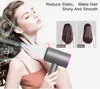 Super sèche-cheveux à ions négatifs sans feuilles Anion Blow Sèche-cheveux creux HD haute vitesse Haardroger sèche-cheveux soins capillaires diffuseur à séchage rapide avec 5 accessoires coiffure