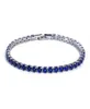 Braccialetti da tennis di lusso con zirconi cubici da 4 mm Bracciale con catena ghiacciata in cristallo Bracciale da sposa per donna Uomo Bracciale in argento dorato Gioielli759539059282