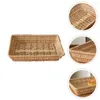 Serviessets Rotan Opbergdoos Fruitschaal Decor Handgemaakte Mand Snackdozen Thuis Diversen Organisator Desktop Geweven Container