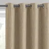 Curtain Tan Textured Woven Blackout Panel 50 "x 63"