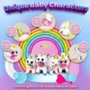 5 regenboog eenhoorn moeder en kind pluchen poppen babypografie accessoires snoep speelgoed 231228