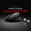 Mouse da gioco MMO wireless Redragon M811 PRO 15 pulsanti programmabili RGB Gamer 10 tasti macro laterali 231228