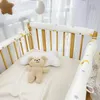 2sts infronerande spjälsängskydd Wrap Edge Baby Antibite Solid Color Bed Fence Guardrail Born Rail Cover Care Safety 231227