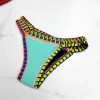 Maillots de bain pour femmes Femmes Sexy Néoprène Triangle Maillot de bain Maillot de bain Bikini Ensemble Crochet BJ