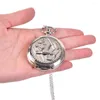 懐中時計ローマ数字ビンテージフルメタルアルケミストコスプレ時計高品質のペンダントネックレスチェーン