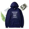 Personalizar Hoodies Homens Mulheres Casuais Com Capuz Próprio Design Pulôver DIY Imagem Texto Moletom Roupas Soltas Tendência Top Wear 231228