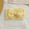 Hair Accessories 1PC Born Baby Headband For Girls Elastic Knit Children Turban Bows Soft Nylon Kids Headwear