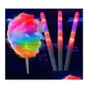 Cotton Candy Light Cones Party Favor Colorf Glowing Lumineux Guimauve Cône Bâton Halloween Noël Fourniture Clignotant Couleur Fy503 Dhdzt