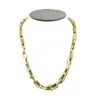 Bracelets de collier de chaînes en or argenté de mode pour hommes et femmes amateurs de mariage bijoux hip hop bijoux avec boîte nrj266h