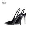 Luxury v Brand Women Sandals Buckle Strap Female Fendish Strappy Lady Summer Designer Classic High Heels Party Ladies Shoes 231227