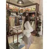 Blouses pour femmes MEXZT Vintage Shirts Femmes Streetwear Ruffles TUNIC Crops Sweet Korean Elegant Elegant Long Sleeve Slim Casual