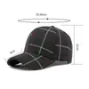 Ball Caps Men Baseball Autumn And Winter Lattice Dome Hats For Male Polyester 55-60cm Adjustable Curved Brim Fashion Sports Outdoor