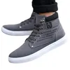 Mode Mannen Casual Schoenen Hoge Top Canvas Sneakers Man LaceUp Ademende Trainers Manden Basic Flats 231225