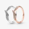 100% 925 Sterling Silber Sparkling Blätter Ring Mode Frauen Hochzeit Engagement Schmuck Accessoires1561