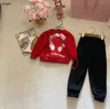 Brand baby Tracksuits kids Winter sports set Size 100-160 Velvet insulation design Hoodies and pants Dec20